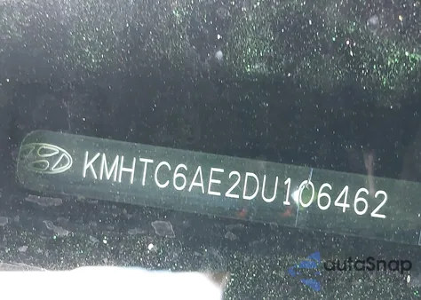 2013 Hyundai Veloster Turbo W/Black z USA, uszkodzony, nr VIN KMHTC6AE2DU106462